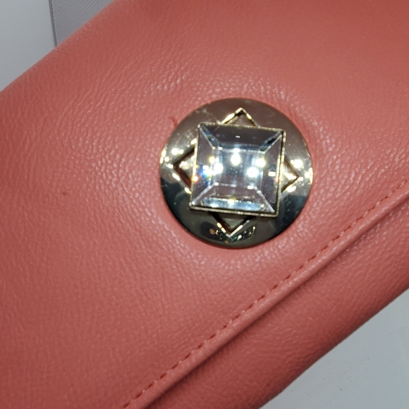 Vintage Gunne Sax Pink Leather Clutch - Picture 9 of 10